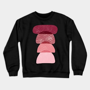 Shades of Pink Abstract Minimalism Crewneck Sweatshirt